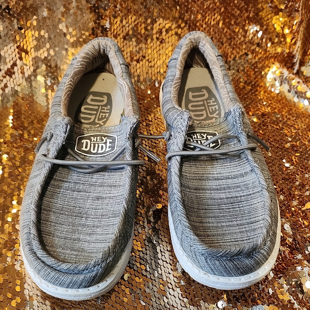 Kid's Size K12 Hey Dude Charcoal Loafers